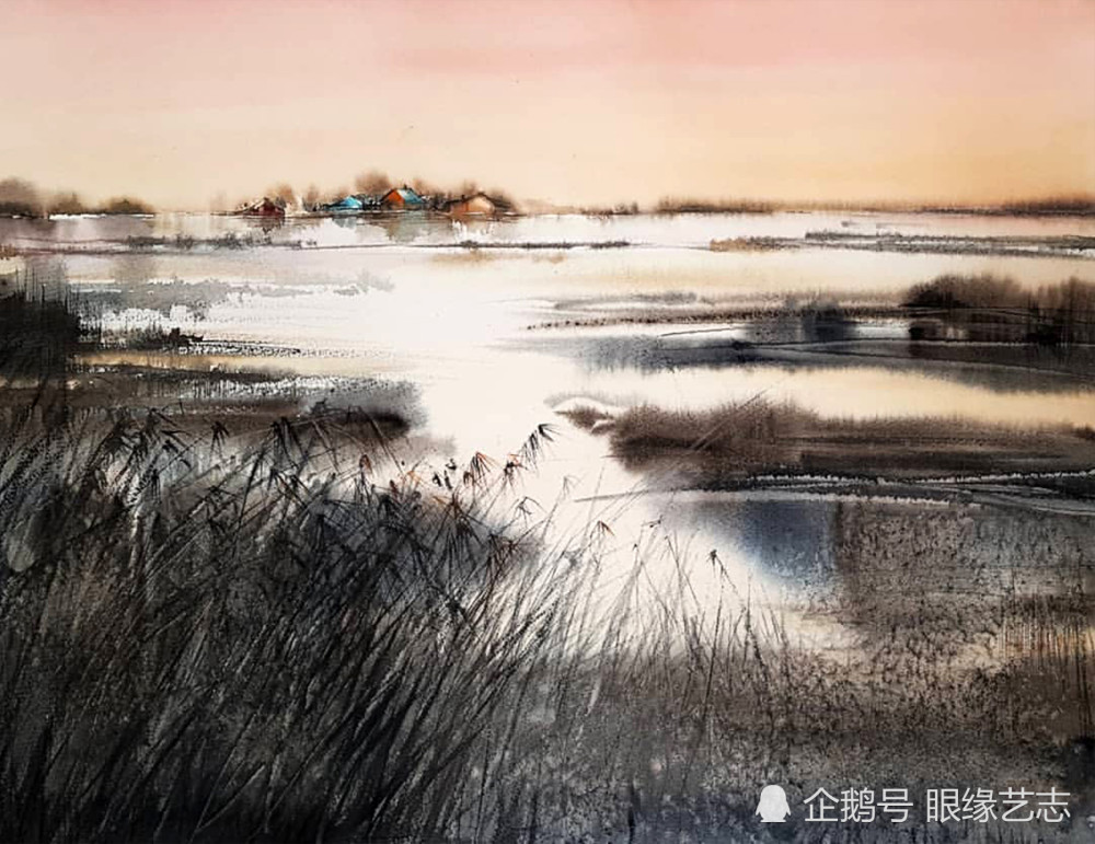 画家|色粉知己：朦胧的花，静谧的景，不同画家笔下的色粉自然