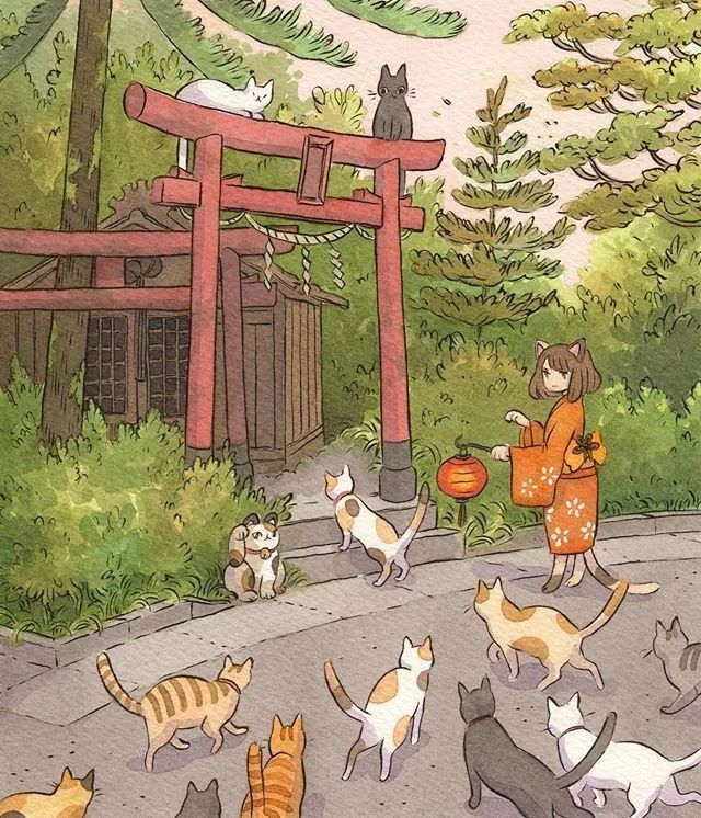 heikala|芬兰画家heikala治愈系水彩插画