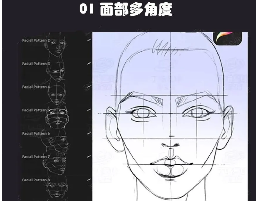 画不好人物五官用人像辅助线插件小白都可以画出动漫人物