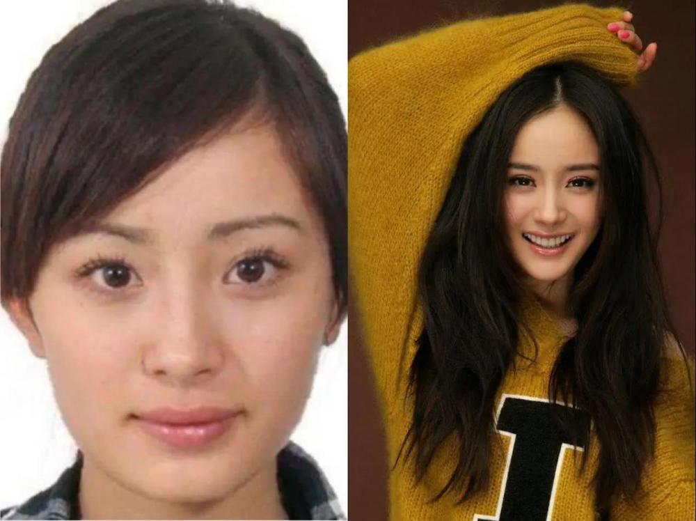 明星证件照差距太大了,杨紫素颜婴儿肥,黑粉看到迪丽热巴都闭嘴了!