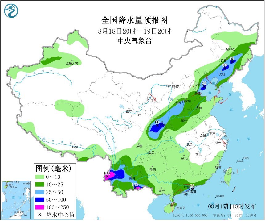 台风|三大台风胚胎共舞！海高斯将生成，如今我国22个70毫米以上暴雨点