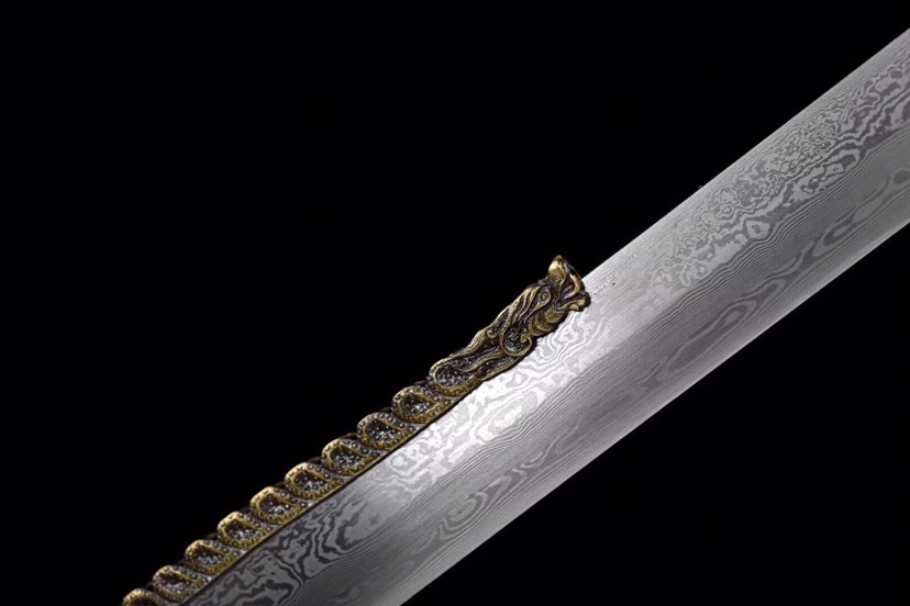 素装唐横刀-卧龙