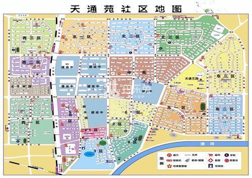 北京天通苑地图图片