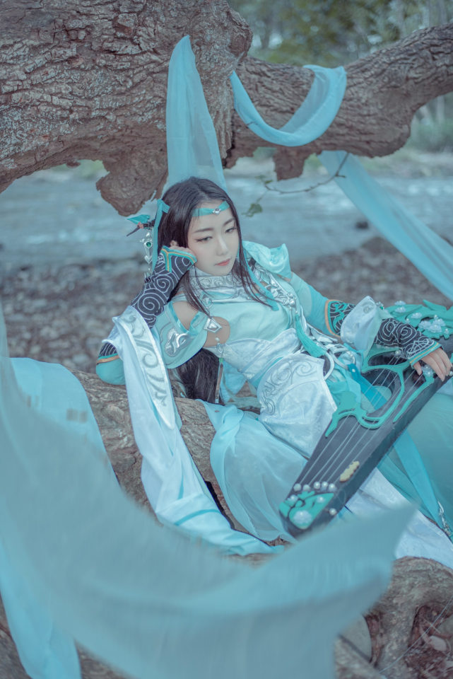 劍網3雪河琴娘cosplay