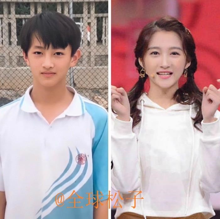 关晓彤|关晓彤与“严良”同框，两人长得太像，儿时照片像双胞胎