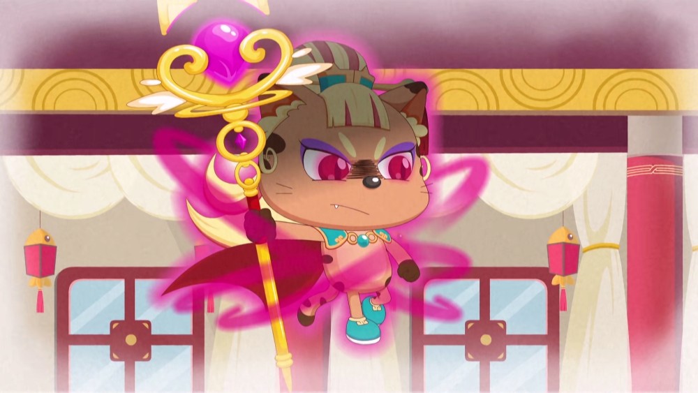 皓月为了救小羊们,比如重伤昏迷的懒羊羊和喜羊羊,皓月都大量耗费奇力