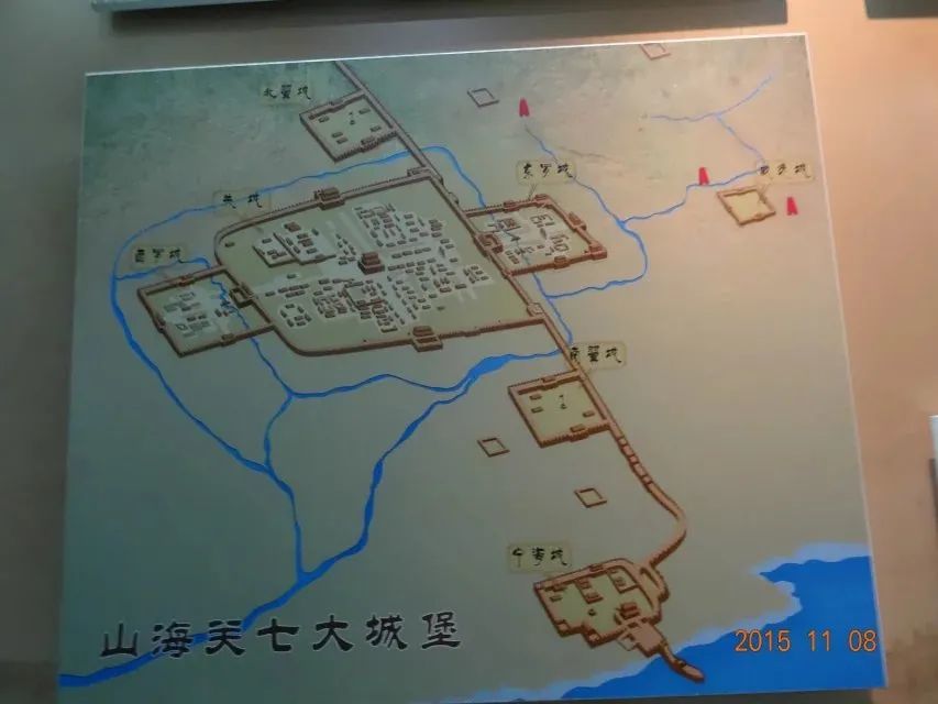 山海关古城地图全图图片
