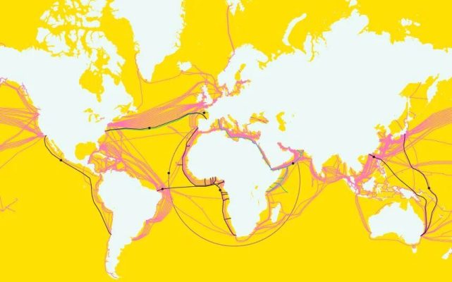 以光速傳輸98世界互聯網流量硅谷巨頭爭奪海底電纜控制權