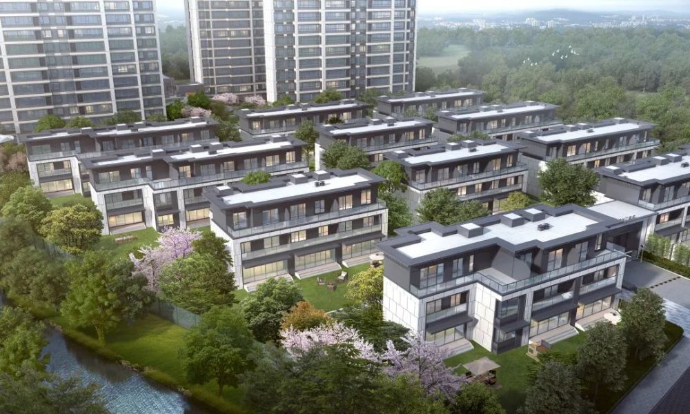 融创江南府低密示范区首映江湾演绎宜居主场上的不同园景