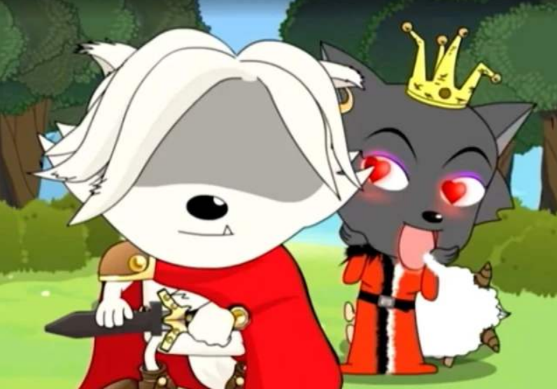 与羊族相比,狼族在选美上有个劣势,就是皮肤黑,因