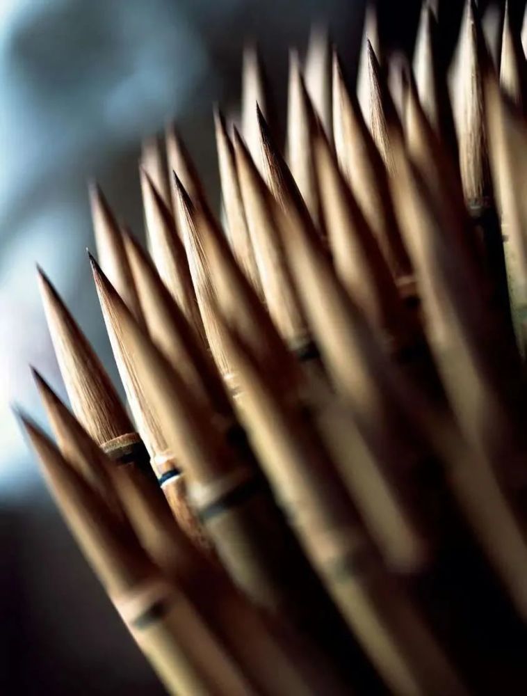 摄影构图与ppt版式|《摄影构图与PPT版式》5，笔筒里的毛笔自带吸睛效果