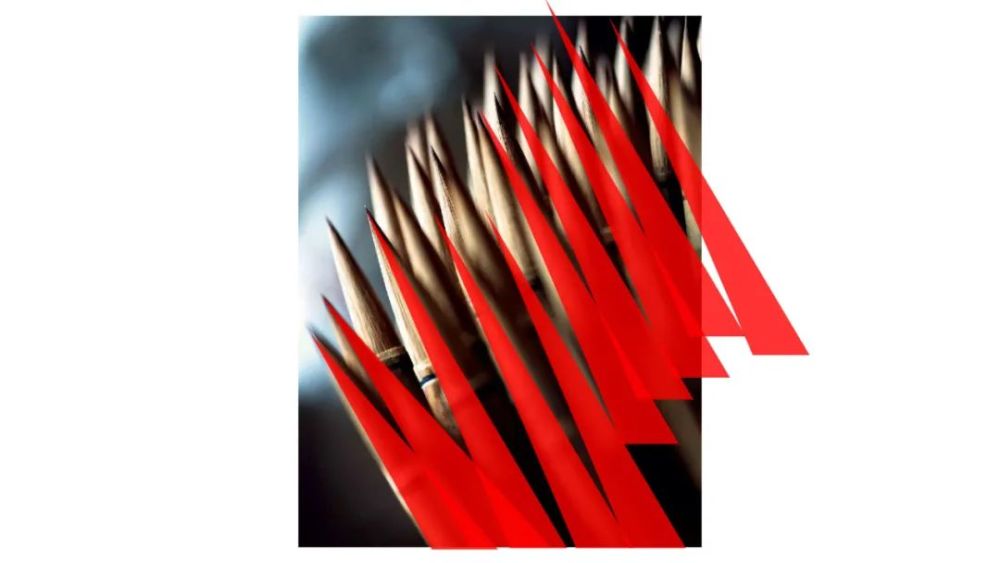 摄影构图与ppt版式|《摄影构图与PPT版式》5，笔筒里的毛笔自带吸睛效果