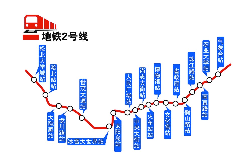 哈尔滨地铁2号线作为哈市在建地铁新线中唯一一条跨江线路,一直牵动着