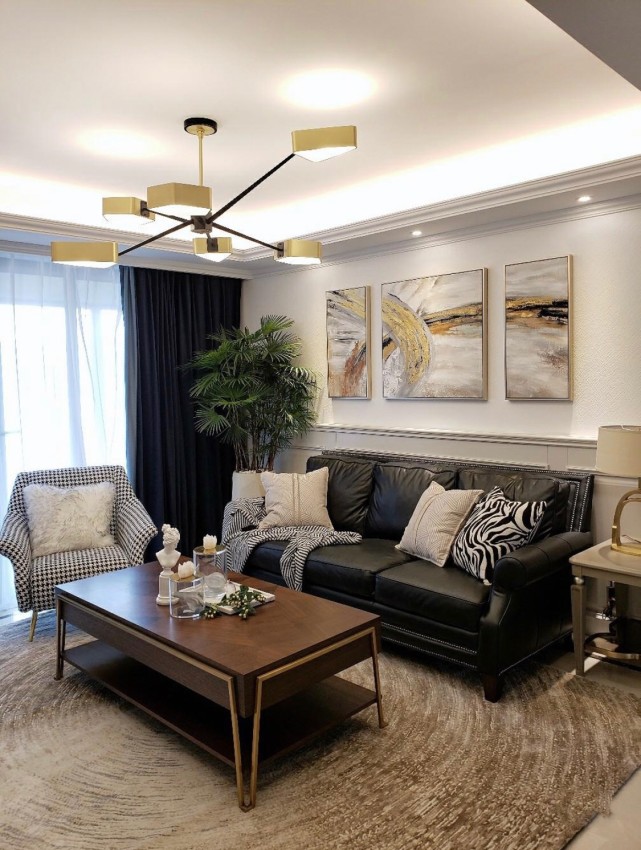 高颜值的145㎡美式风格装修,设计太好看了!