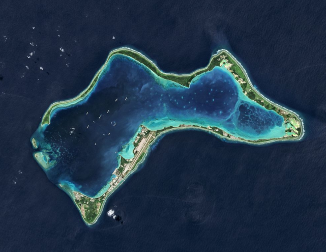 [迪戈加西亚岛卫星照片]