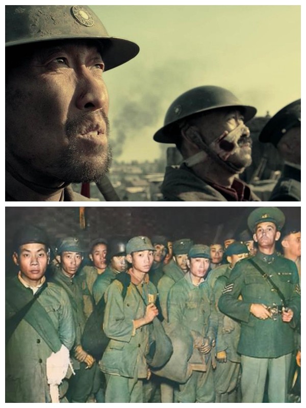 电影中的八百壮士和现实中的八佰壮士6.