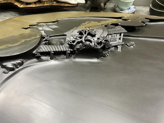 石头|把一块“温润如玉”的石头，简单雕刻成茶盘，成品有多少人羡慕？