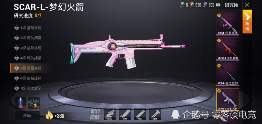 和平精英:盘点较热门的scar-l皮肤,梦幻火箭系列实至名归_腾讯新闻