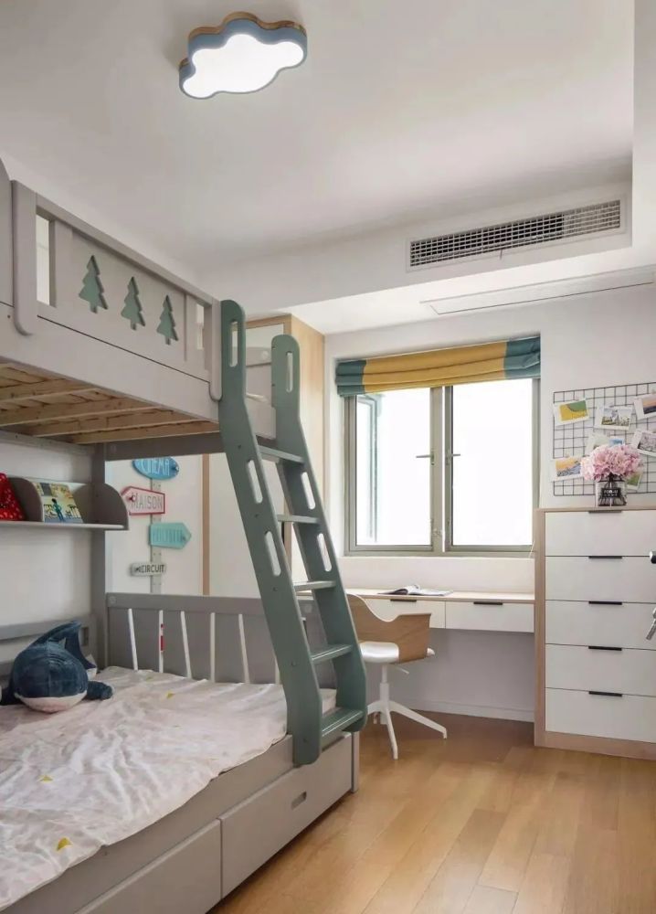 有跌下床的风险,所以在选购的时候一定要注意上下床的防护措施