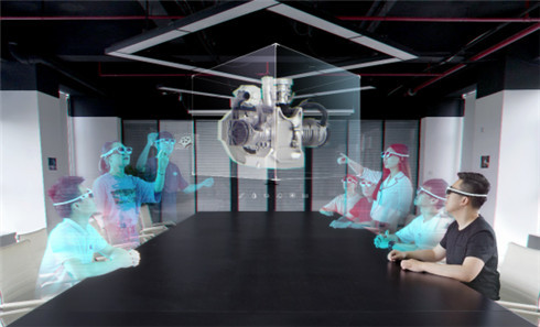 震撼awe asia 2020 影创mr全息会议系统惊艳亮相