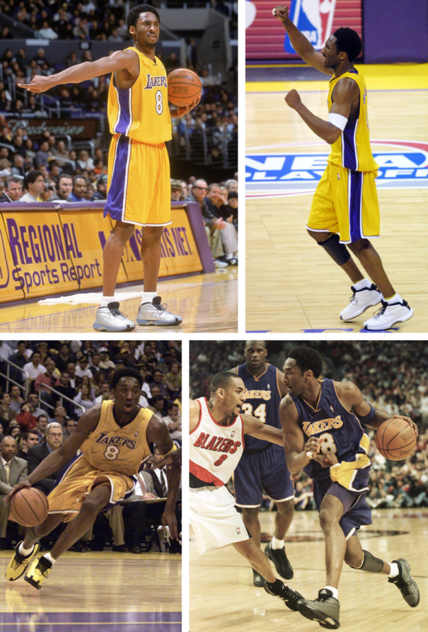 当年的科比签约的品牌是adidas,在穿过了备受好评的天足系列:adidas