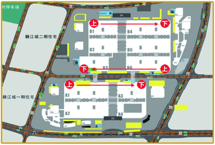 洪城大市场区域分布图图片