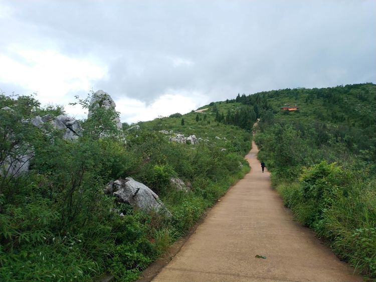 雨后初晴夜爬长虫山看昆明城灯火璀璨赏清新景致远山如黛