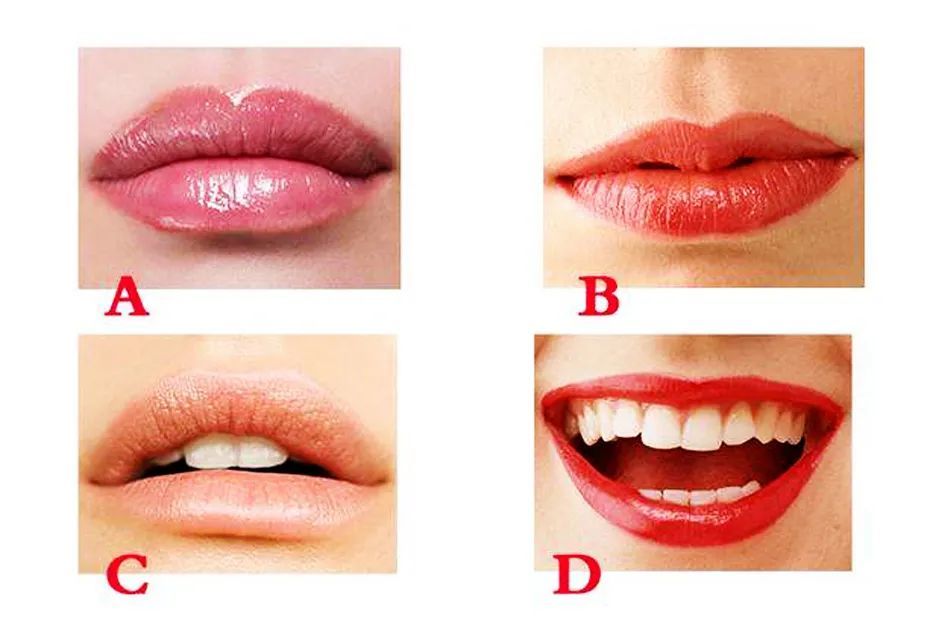 心理学选择与你类似的唇形测出你骨子里真实个性