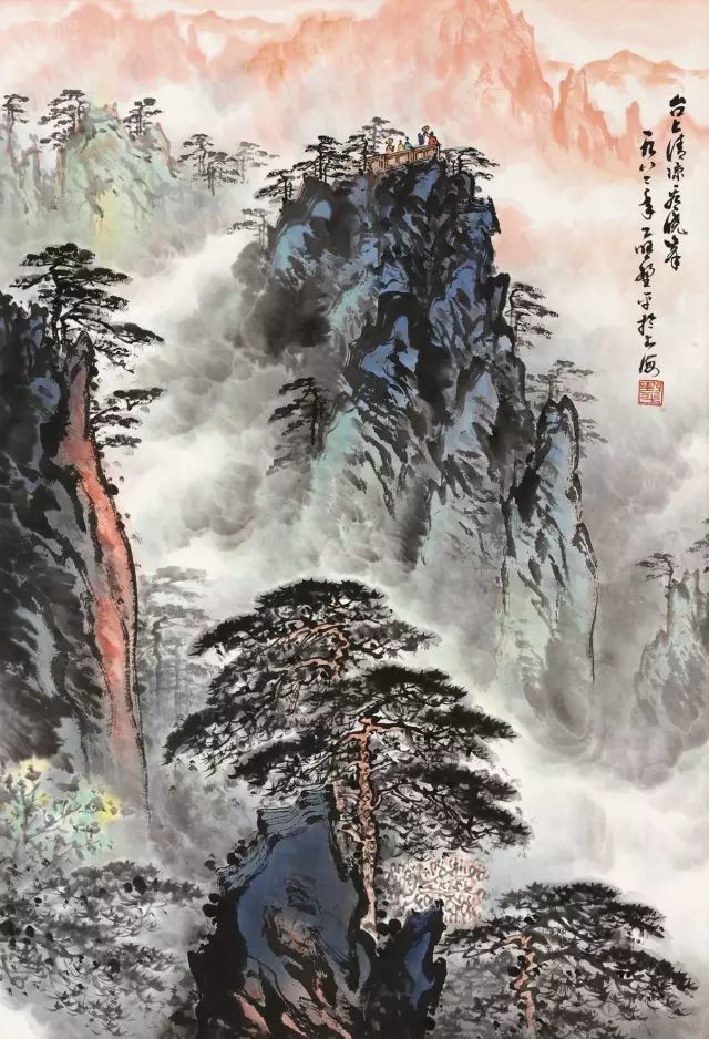 应野平|他的山水画笔墨苍润拙朴，连日本人都赞他：“中国山水画家第一人”！