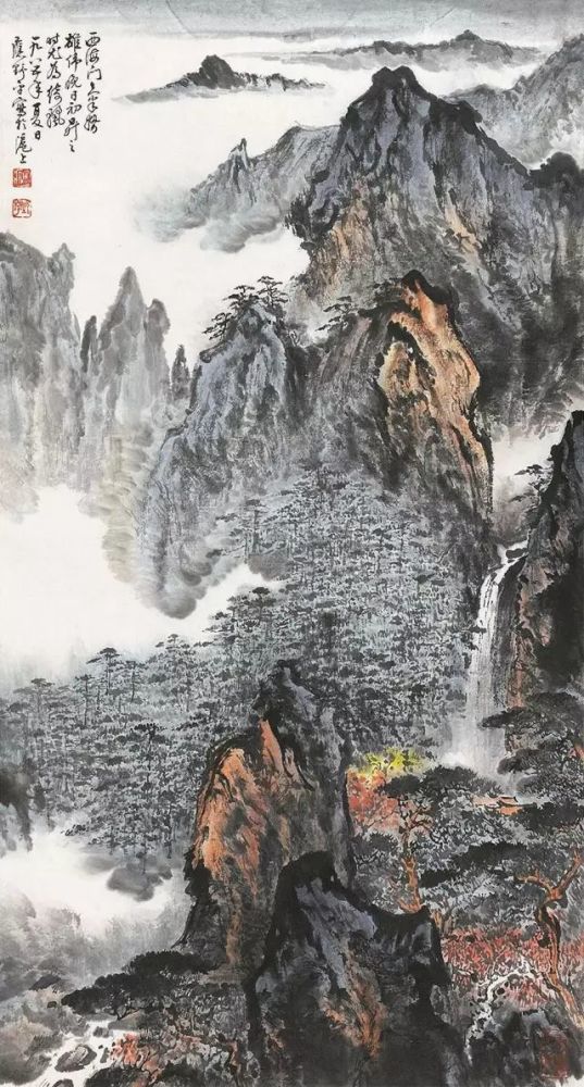 应野平|他的山水画笔墨苍润拙朴，连日本人都赞他：“中国山水画家第一人”！