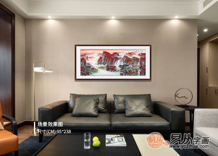 山水画|会议室装饰画选什么？首选山水画彰显格局