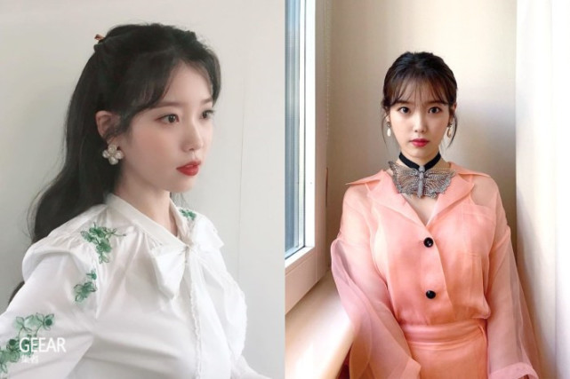 iu的招牌胎毛刘海是用眉刀修出来的