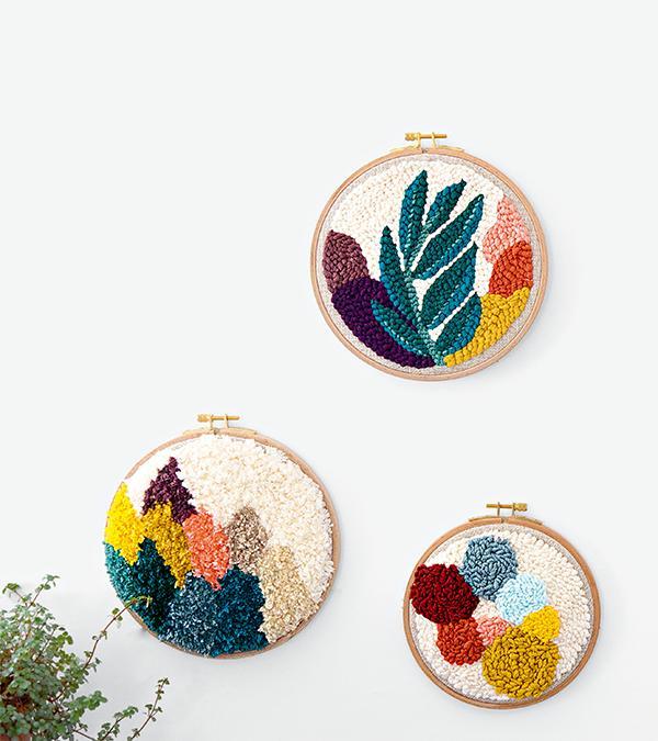 软萌治愈的戳戳绣一个下午的时间就能完成一个刺绣抱枕