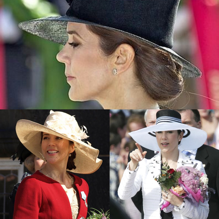 丹麦王妃参加活动衬衫搭半身裙贵气十足更美的是宽边帽造型