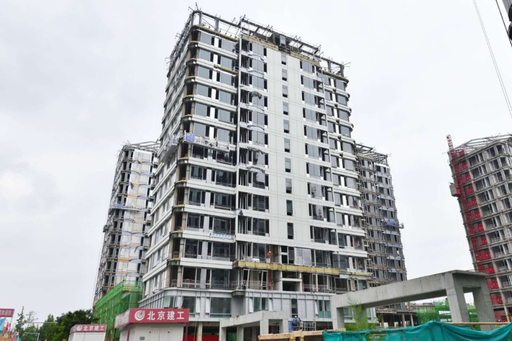 冬奥村|北京冬奥村人才公租房施工冲刺，即将亮出“都市合院”造型