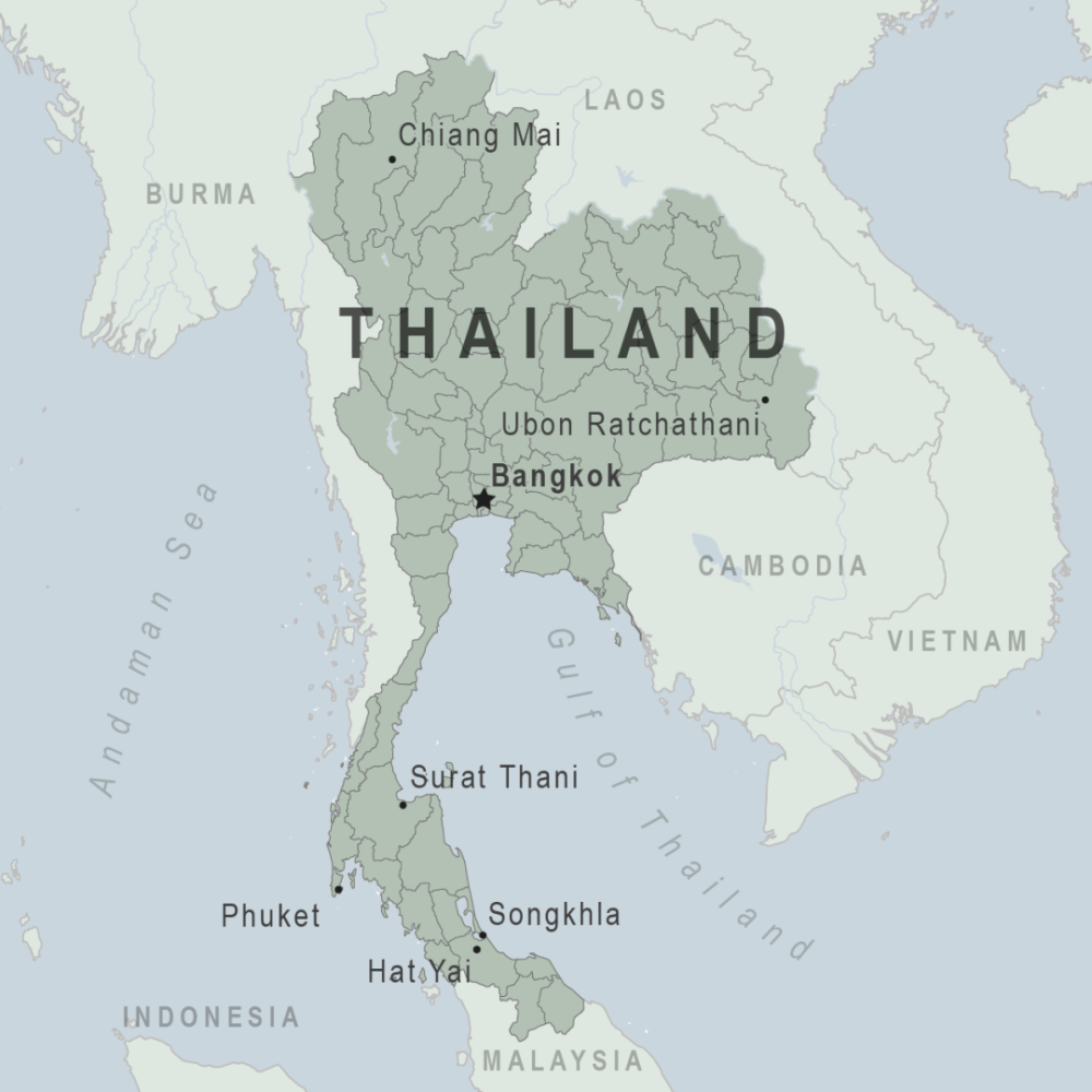 泰国地理位置图图片