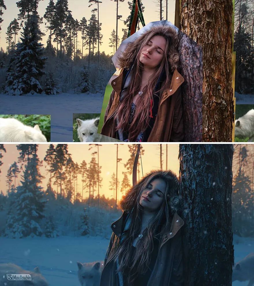 28张那些ps的大神们,真的给你们跪了!