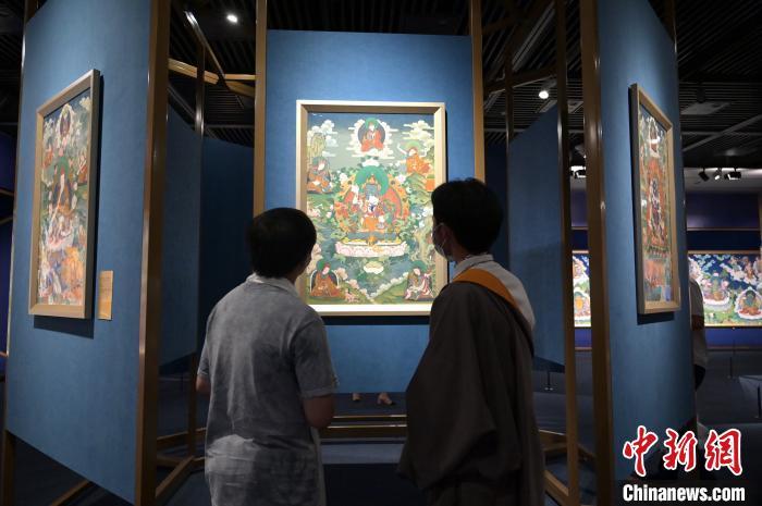 唐卡|50余幅精美唐卡亮相广西南宁 尽显藏文化魅力