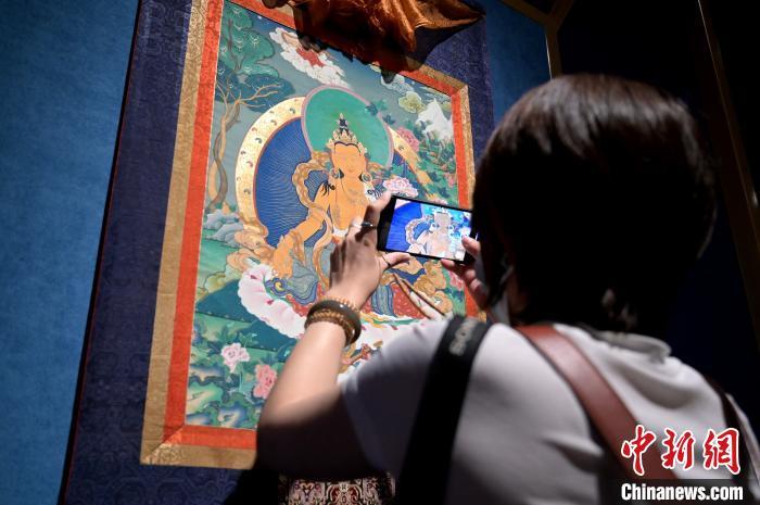 唐卡|50余幅精美唐卡亮相广西南宁 尽显藏文化魅力
