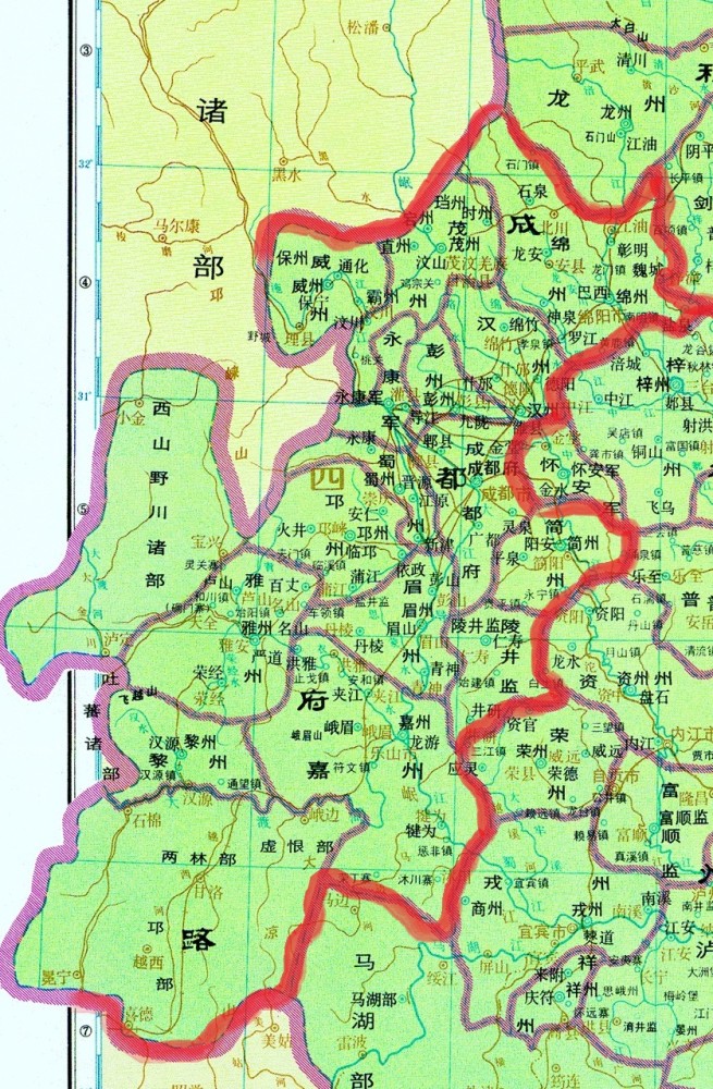 北宋二十五路行政區地圖