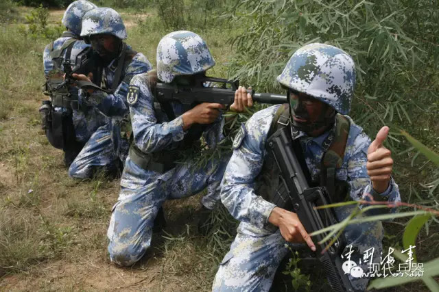 成为全世界军队制式迷彩服笑柄的中国海军陆战队海洋迷彩 - 丛林数码