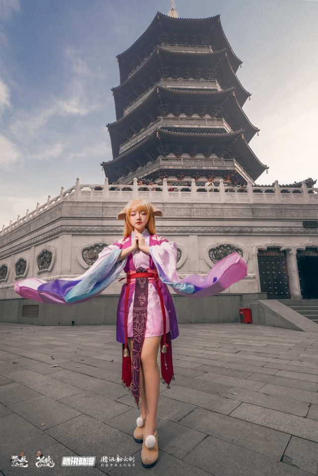 狐妖小红娘王奕萌cos涂山苏苏网友可爱啊最后一张怎么拍的啊