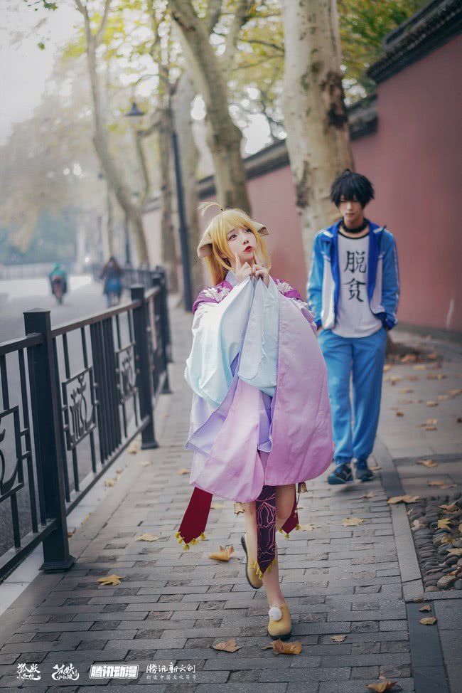 狐妖小红娘王奕萌cos涂山苏苏网友可爱啊最后一张怎么拍的啊