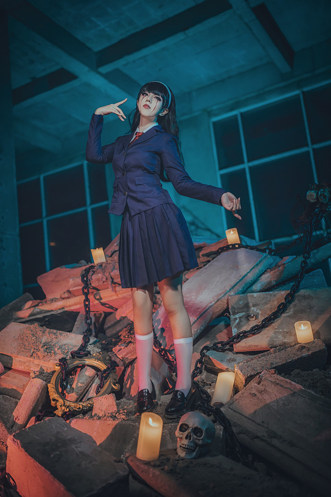 第五人格cos富江有点小吓人胆小勿点哦