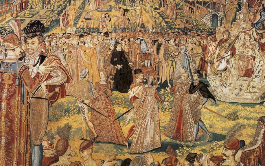 德国贵族举行的舞会,当时的穿着已经非常时髦