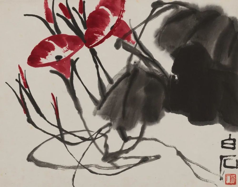 齐白石|花卉蔬果册：齐白石晚年力作！