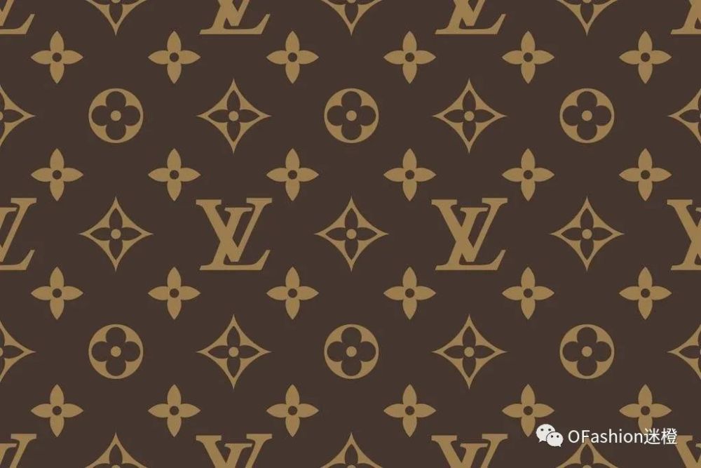 角星, 加上叠加设计的"lv"字样, 组成了最有辨识度的monogram老花图案