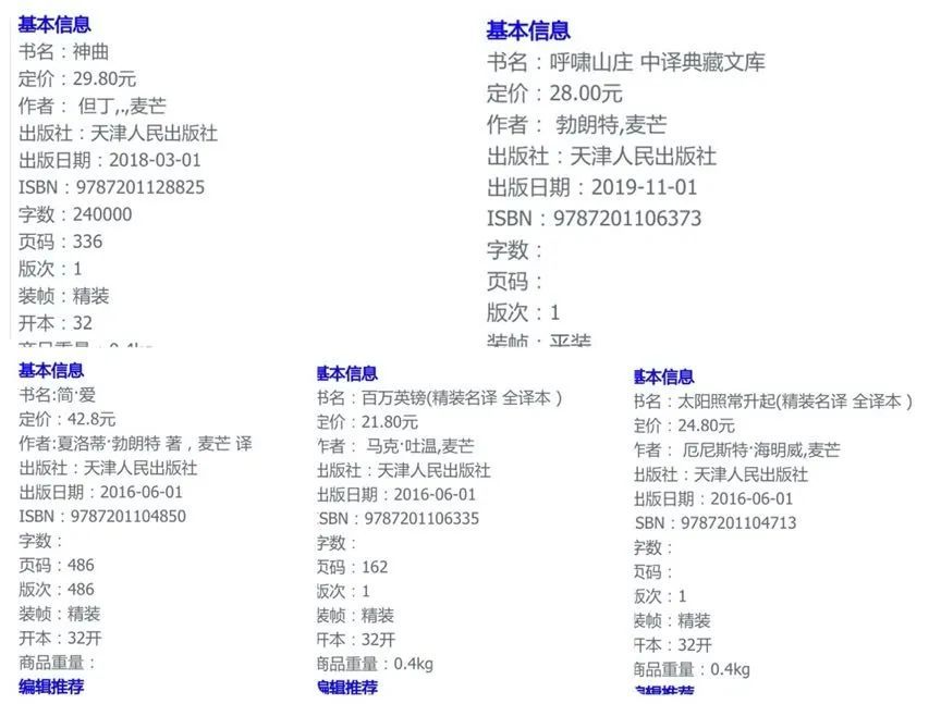 天津人民出版社|天津人民出版社多部译作被指涉嫌抄袭，出版业“洗版”现象早已有之