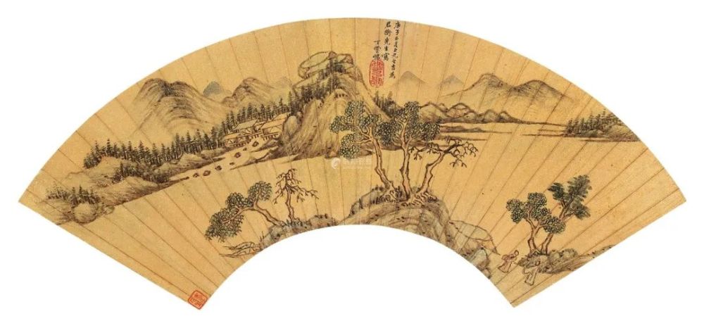 扇面|小雅斋春拍，遇到心动的小青绿扇面