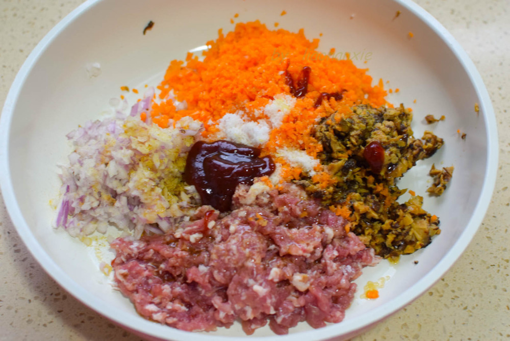 因为馅料材料中肉的